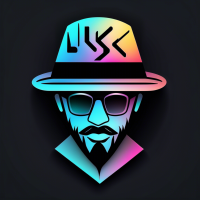 Peux tu me crée un logo, pour mon site internet avec écrit ( YANN.K – DJ) type d’écriture  Kolikö avec un chapeau de forme Traveller, 