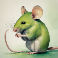 une souris verte